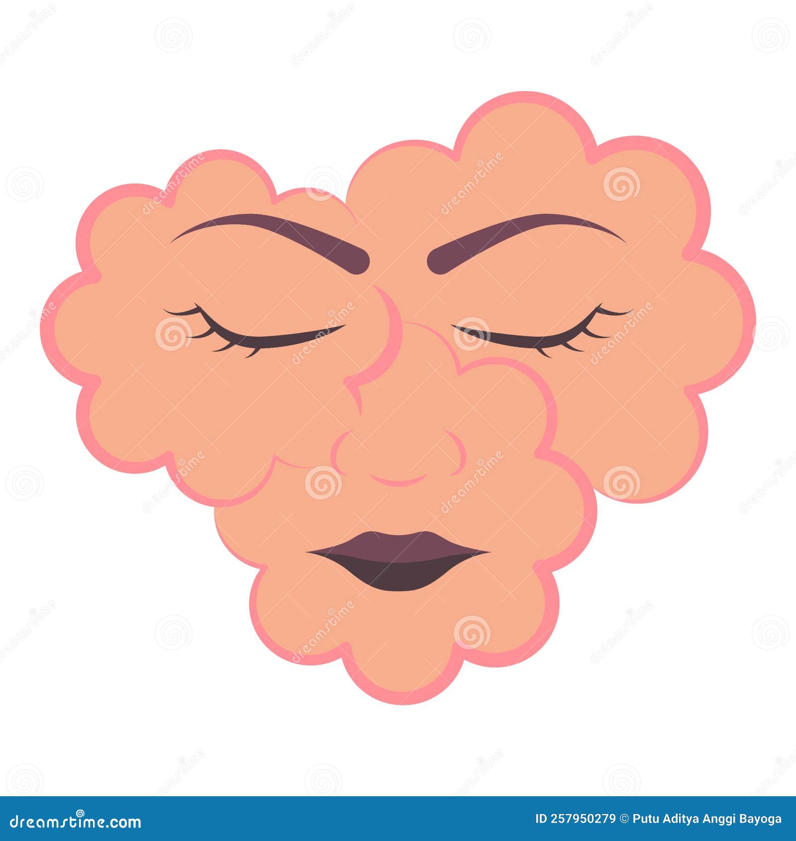 Women face in flower shape stock vector. Illustration of women 257950279