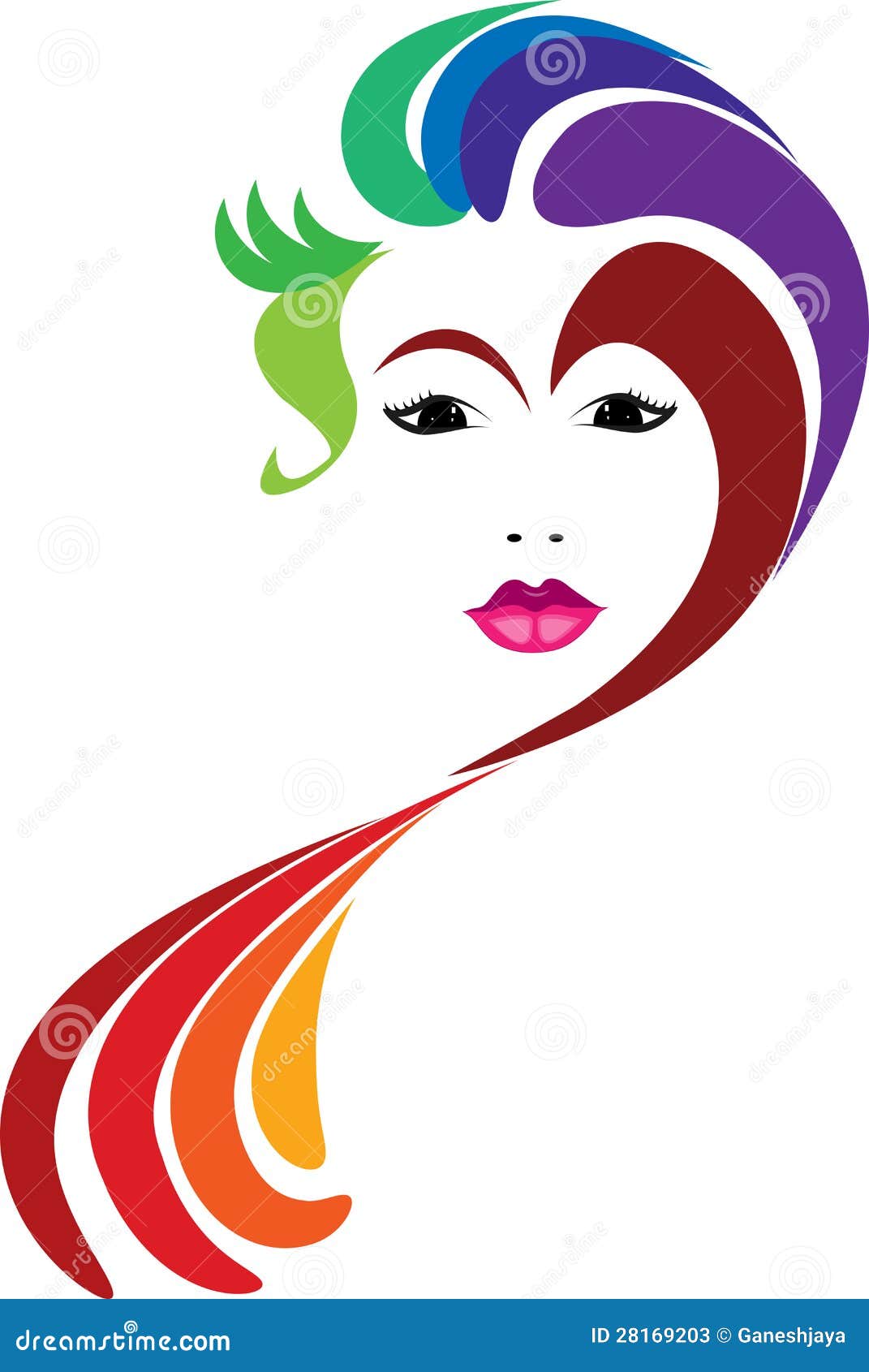 Stock Photo: Women face logo. Image: