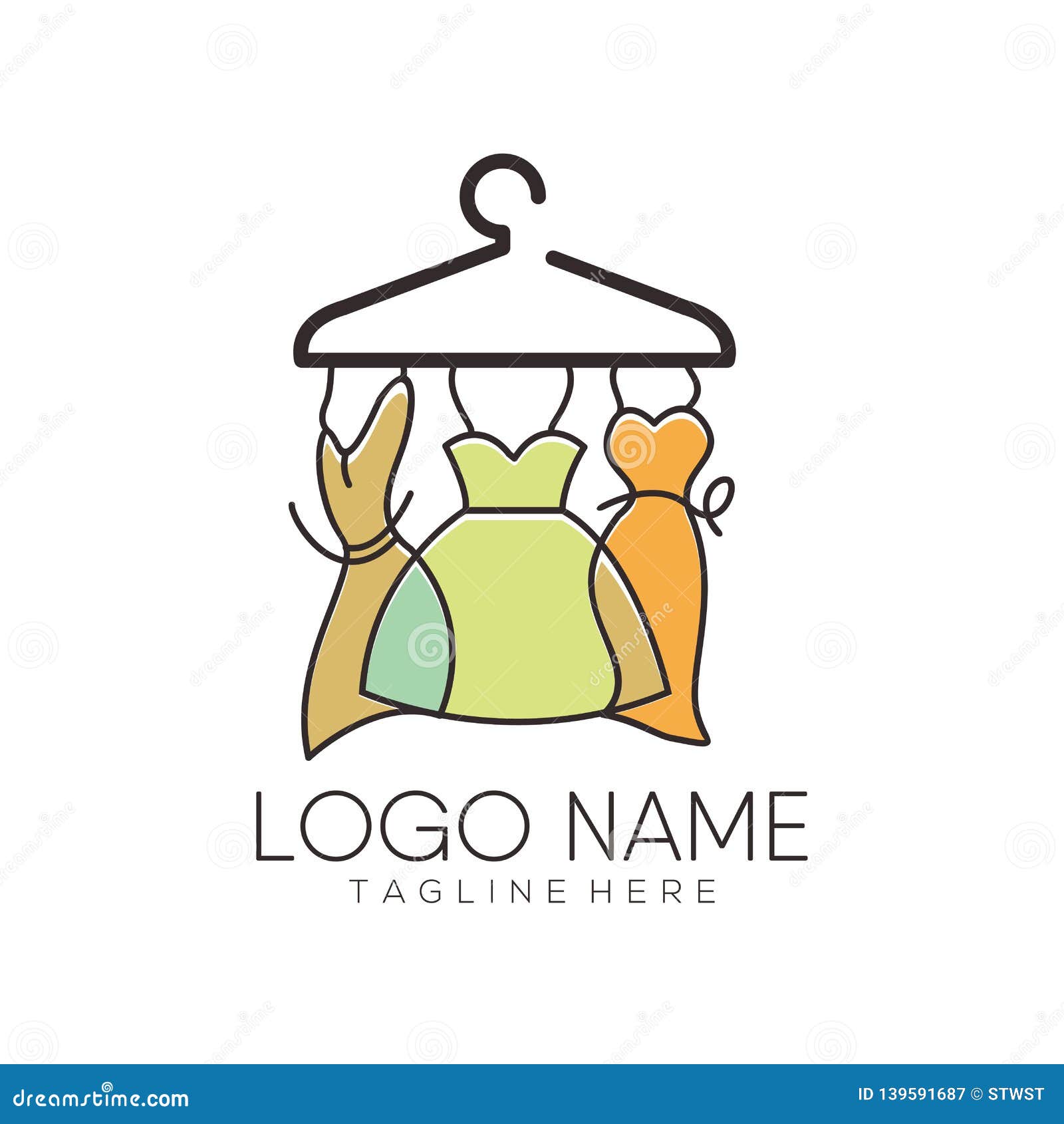 Women Fashion Logo and Icon Design Stock Illustration ...
