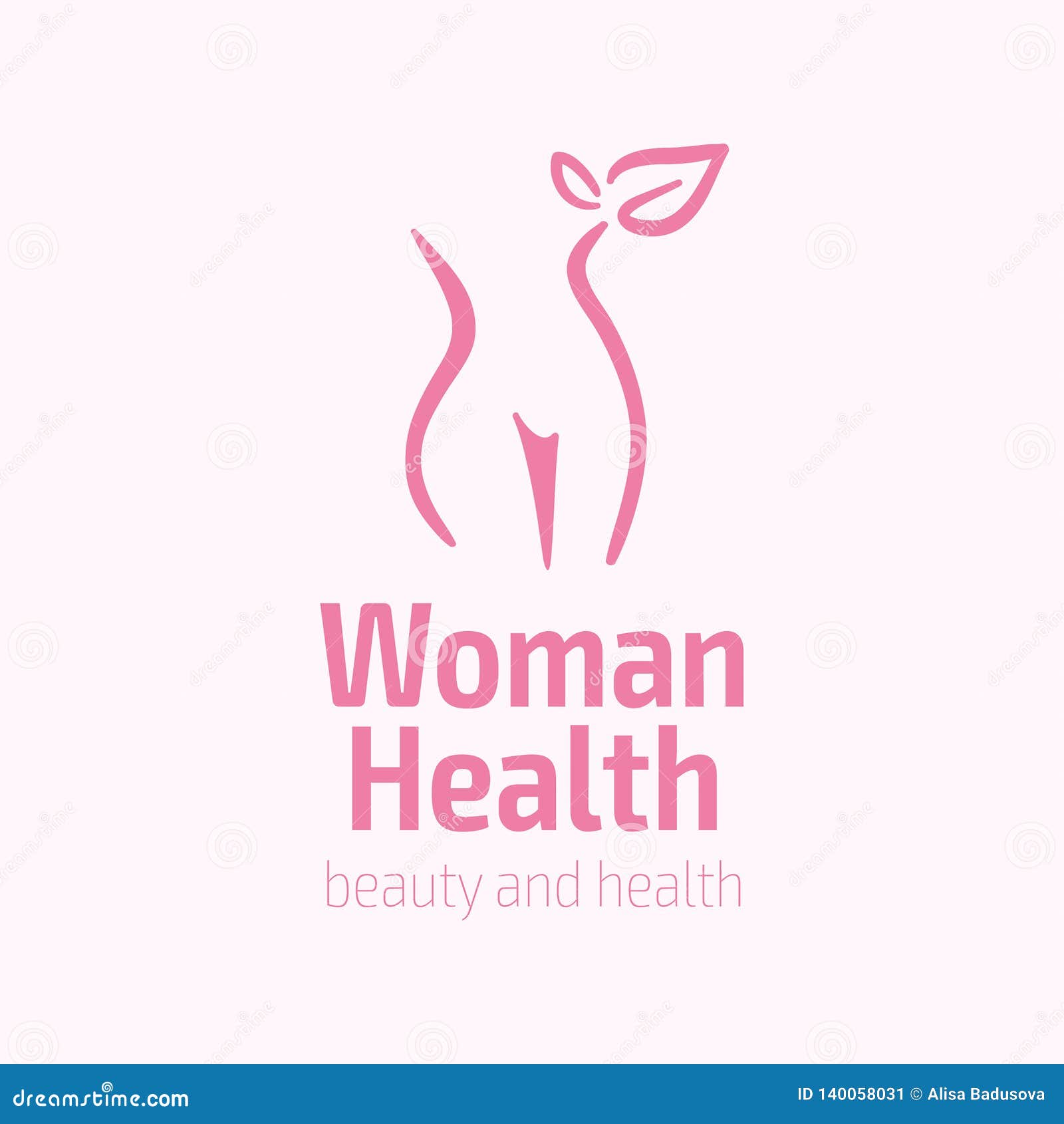 Women Fitness Logo Icon Sports Health Spa Yoga Beauty Vector