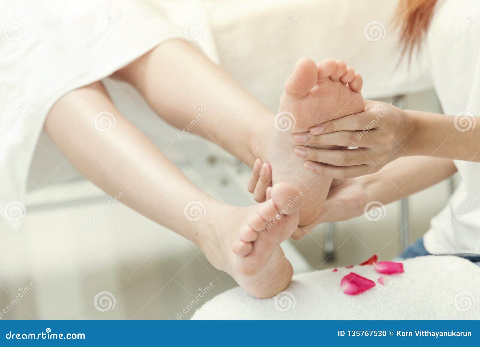 Foot Massage In Spa Stock Photo Image Of Female Girl 1