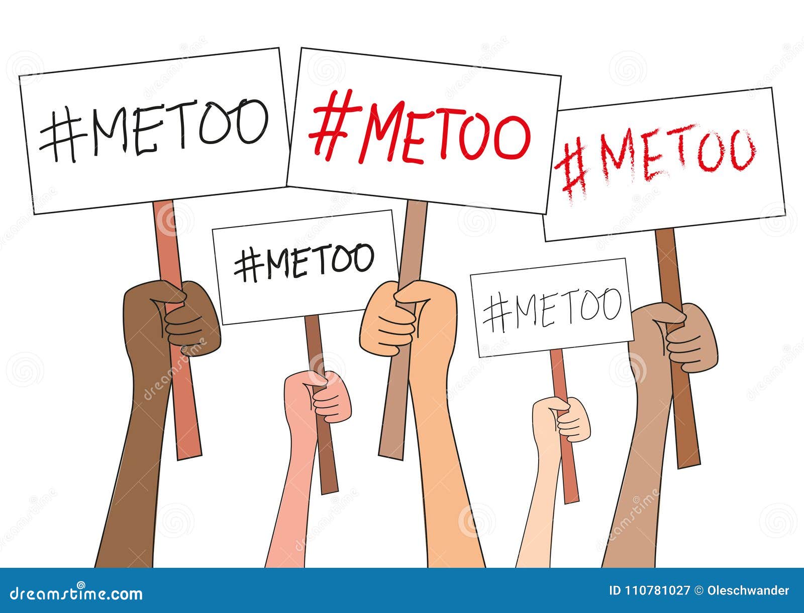 Women Hands Holding Sign Boards With Metoo Hashtag Word Isolated On women-hands-holding-sign-boards-with-metoo-hashtag-word-isolated-on