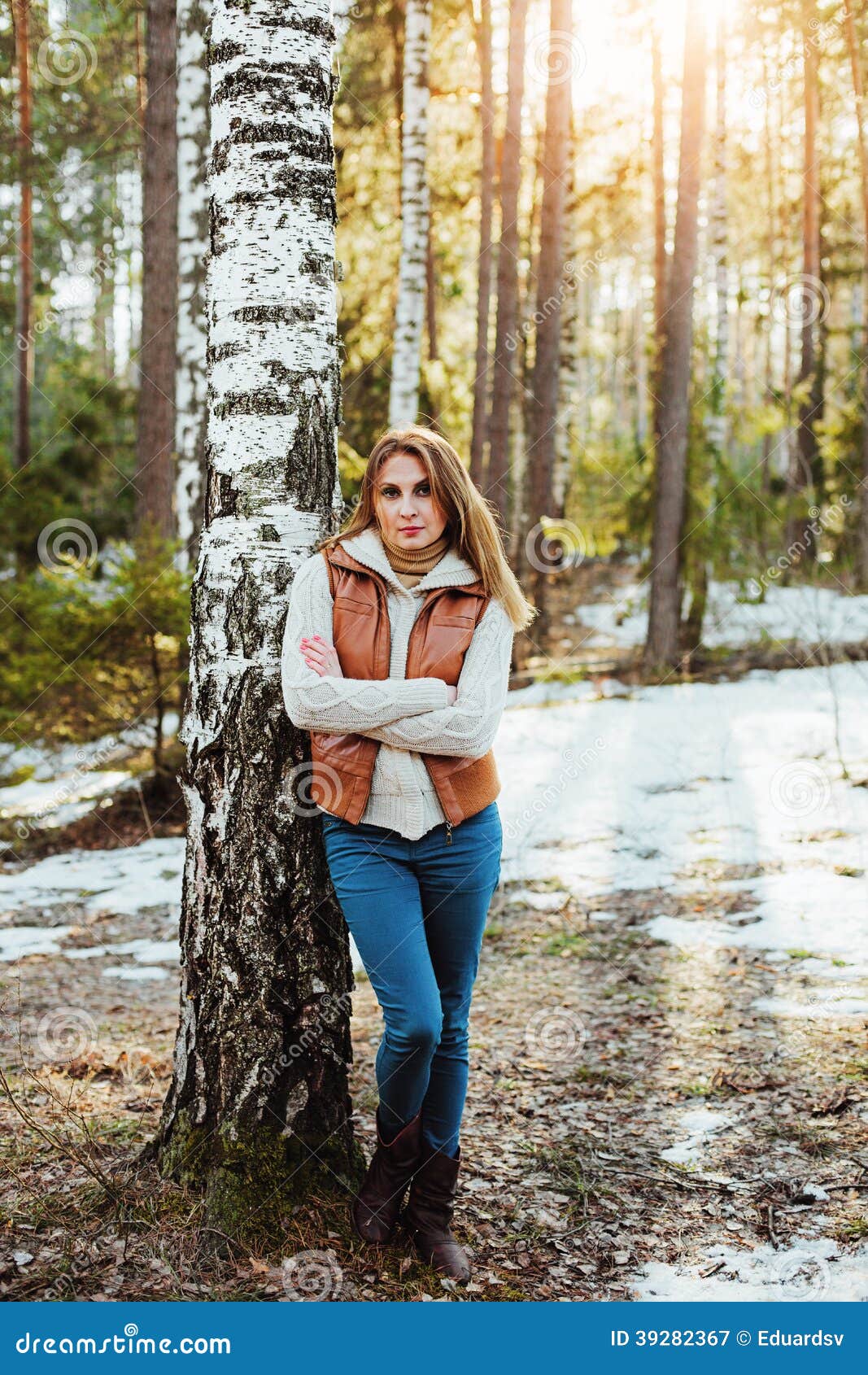 Women. stock image. Image of forest, lifestyles, alone - 39282367