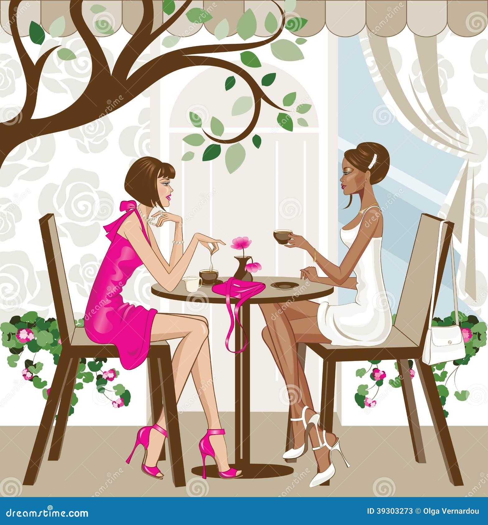 clipart of lady drinking coffee - photo #24
