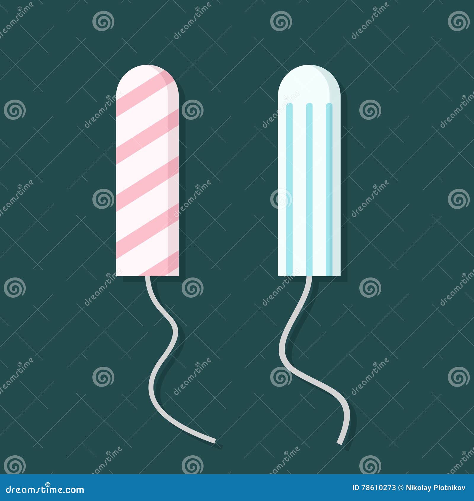 women hygiene tampons icon. feminine sanitary tampon product.