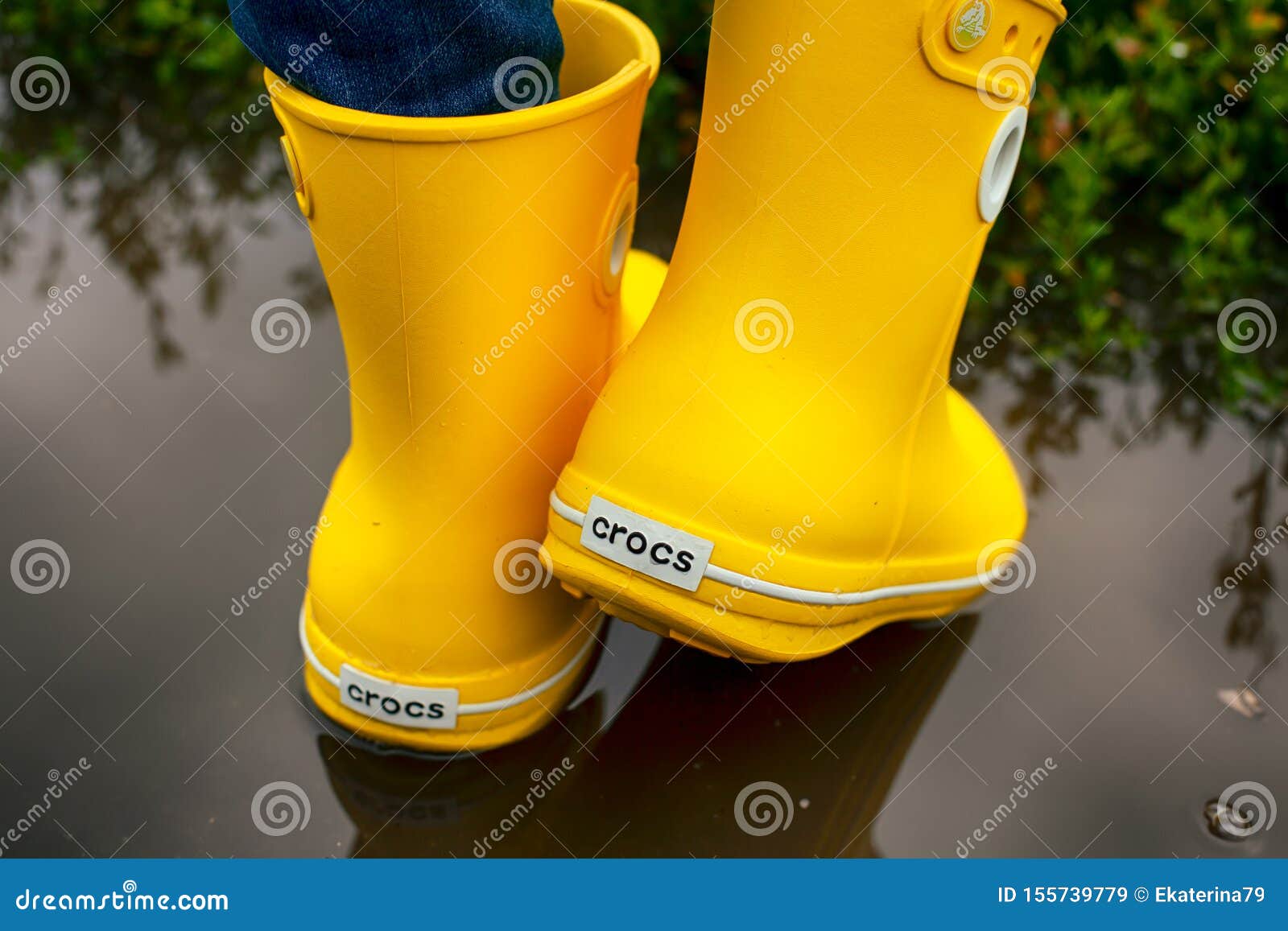 crocs yellow boots