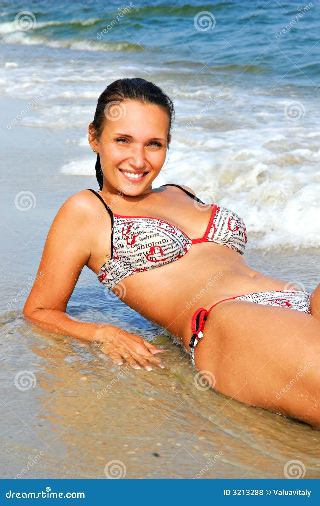 Women Lies On The Sea Beach Stock Photo Image Of Rest Summer