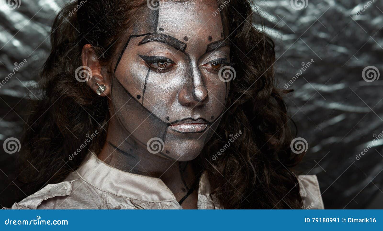 Women look down stock image. Image of eyes, halloween - 79180991