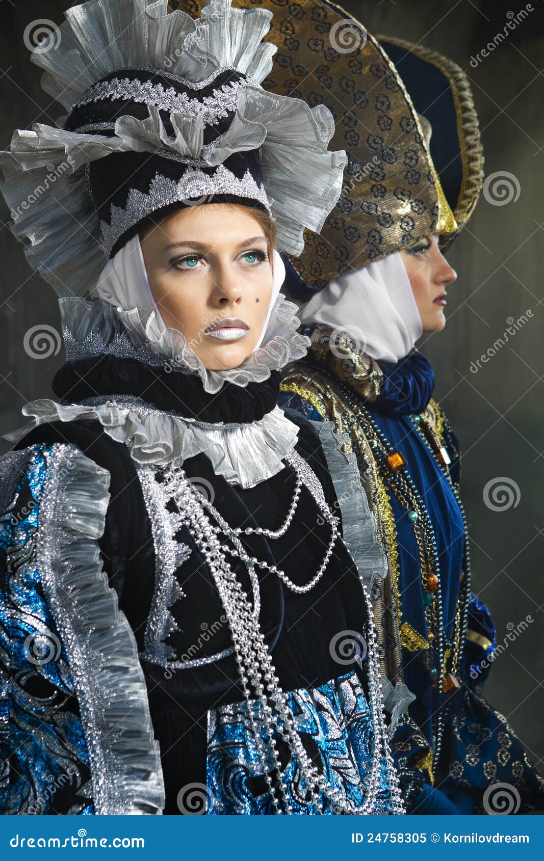 Women in medieval costume stock image. Image of attractive - 24758305