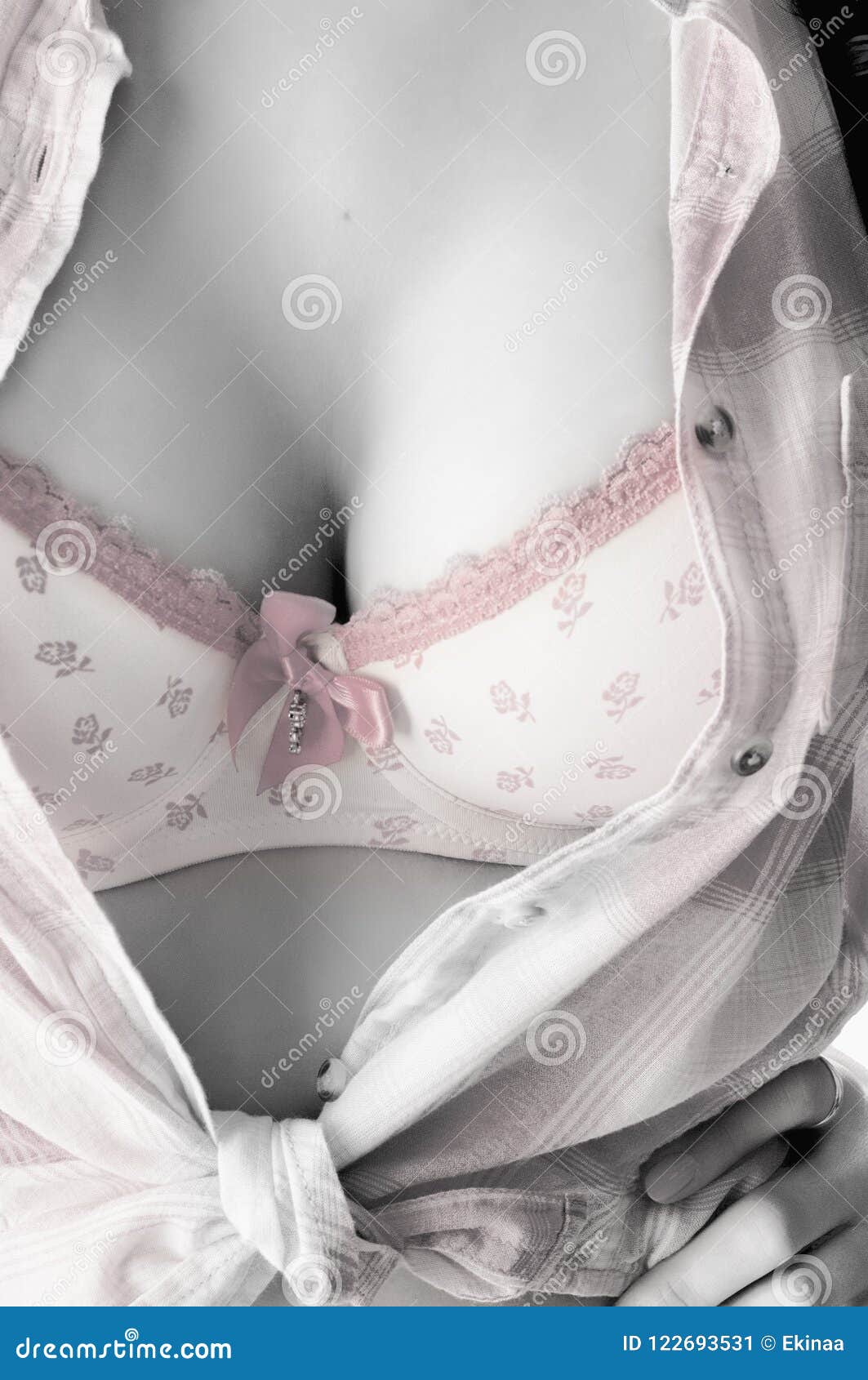 Women in pink bra tit stock Image of large, erotic - 122693531
