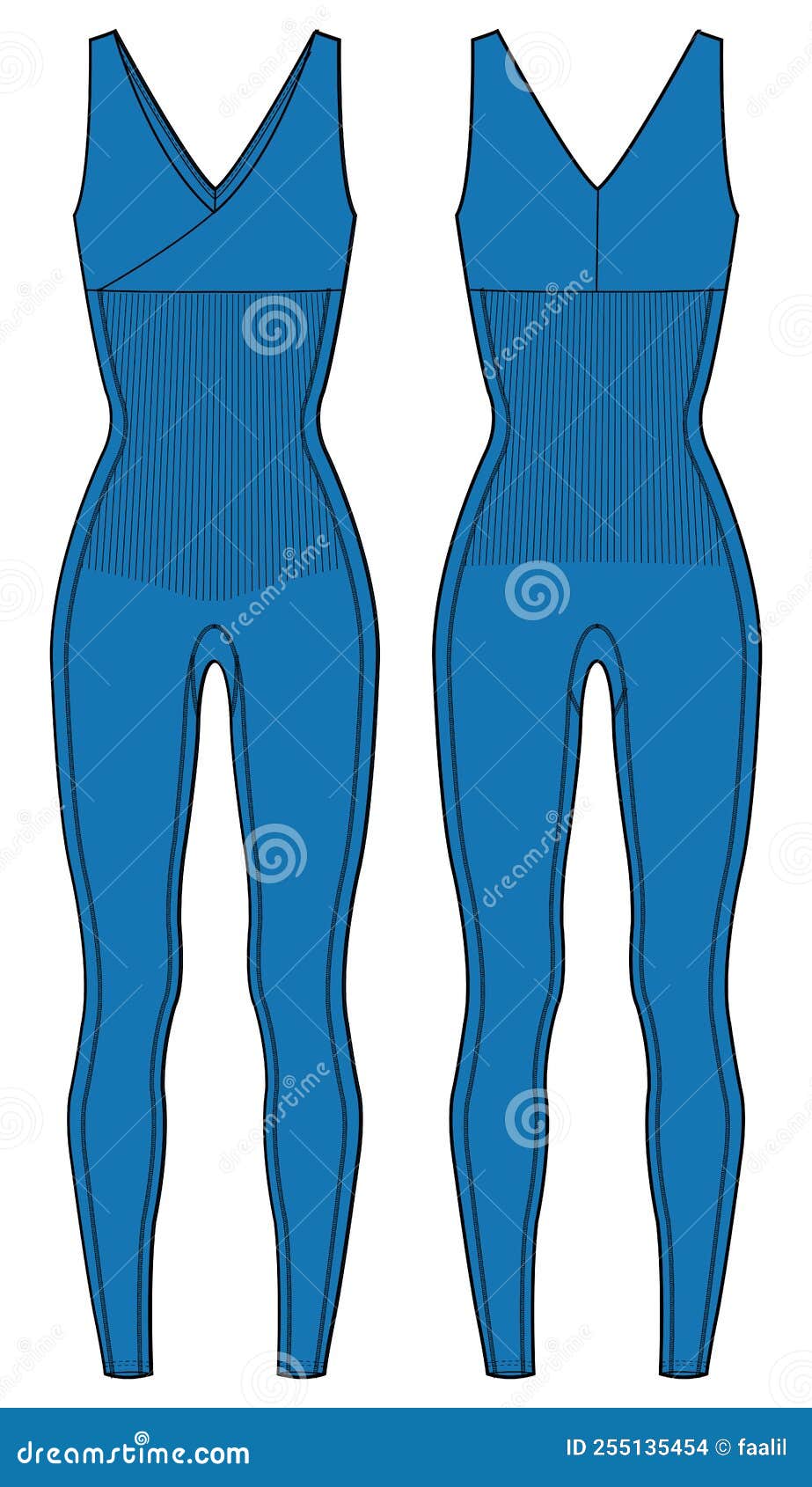 Women Postpartum Compression Unitard, Sleeveless Full Bodysuit Dance  Costume Spandex Active Wear Design Flat Sketch Fashion Stock Vector -  Illustration of bodysuit, jersey: 255135454