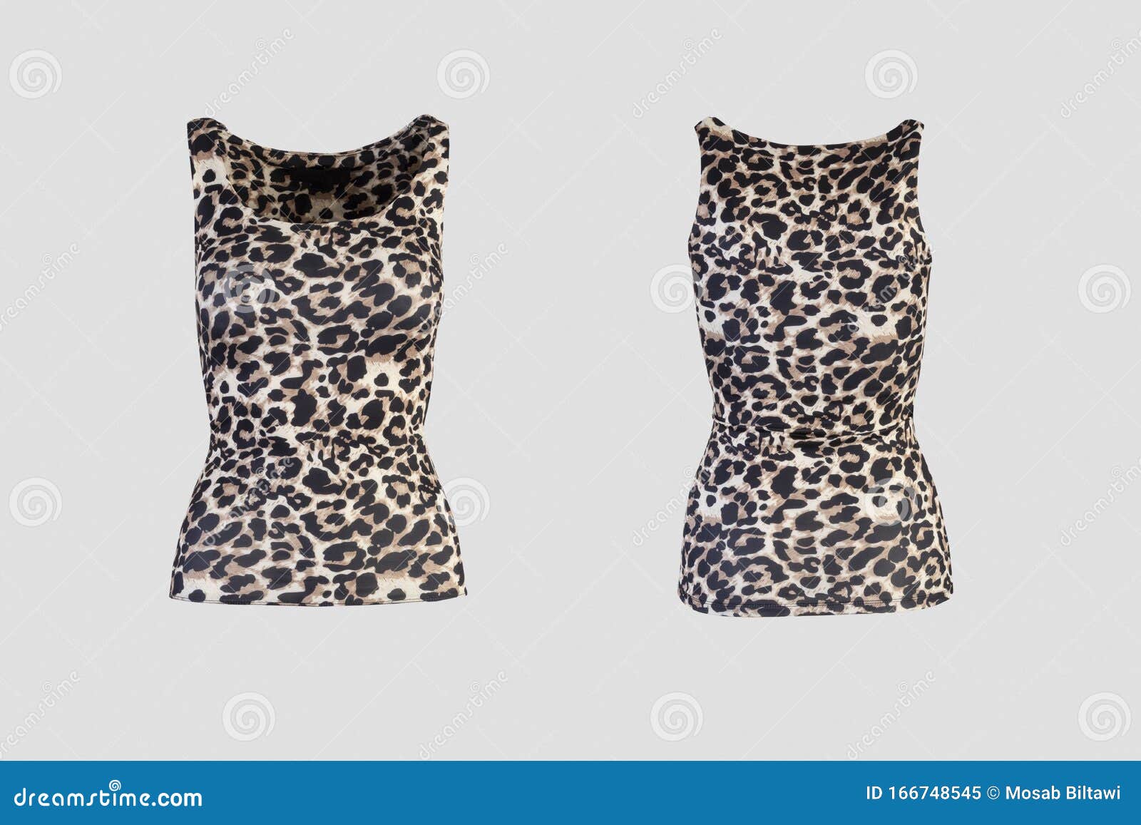Download Women`s Animal Print Tank Top Isolated On White Background ...