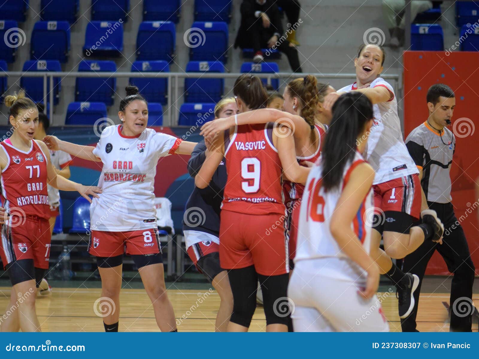 Women`s Basketball Club SPD Radnicki Kragujevac Serbia Editorial