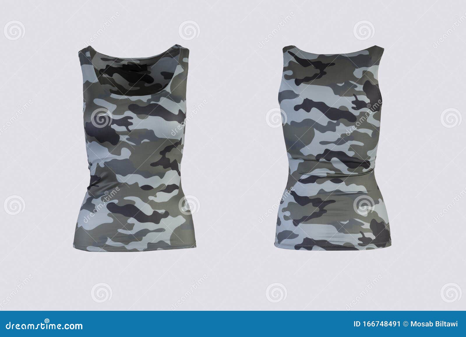 Download Women`s Camo Tank Top Isolated On White Background Front ...