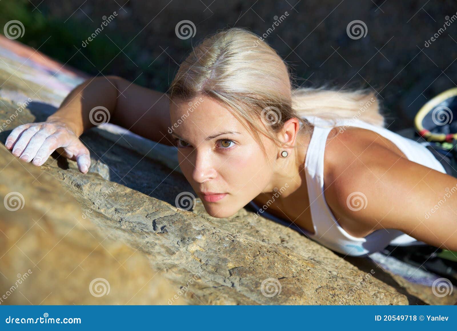 Women s climbing stock photo. Image of beautiful, determination 20549718
