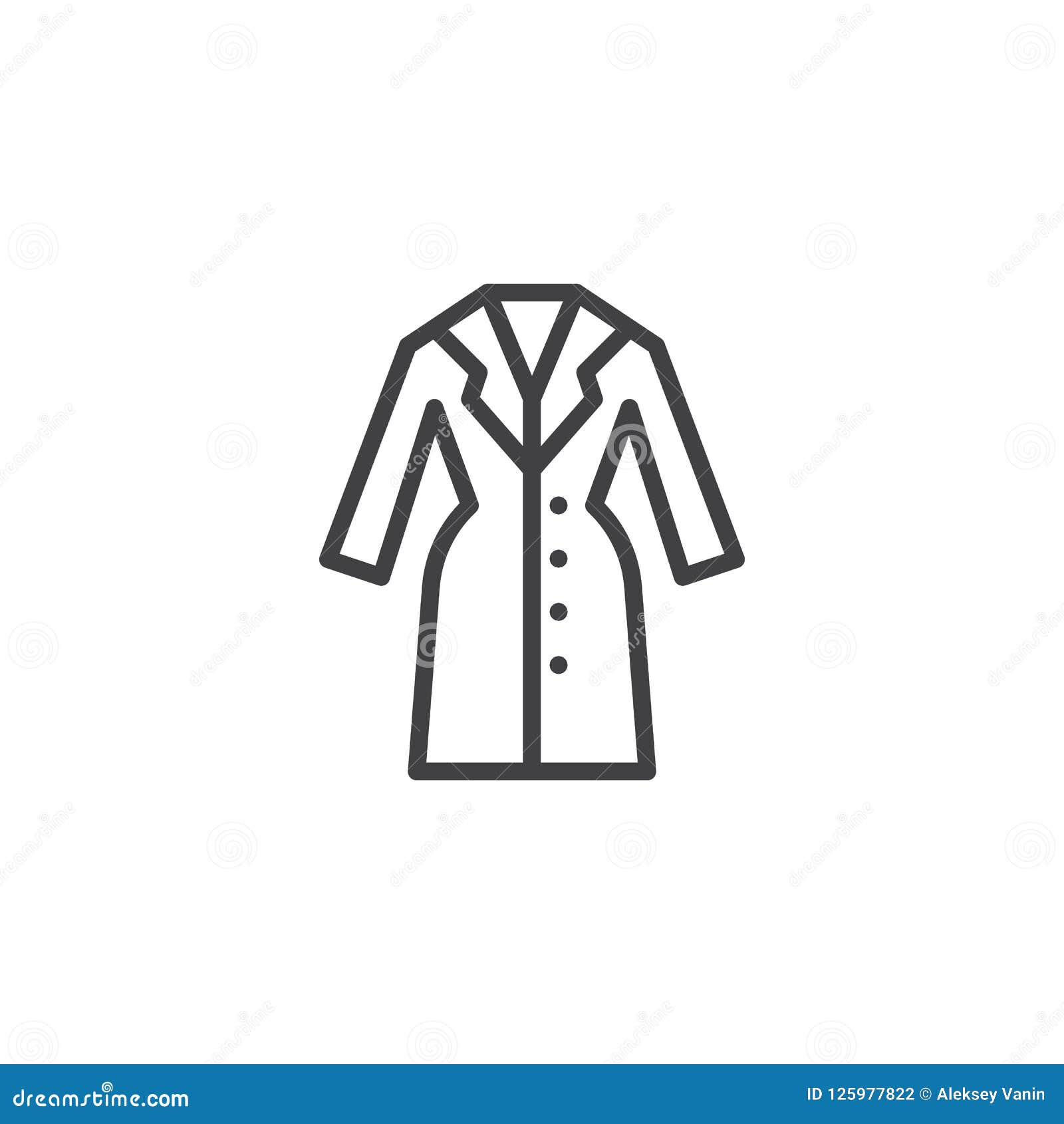 Women`s coat outline icon stock vector. Illustration of graphics ...