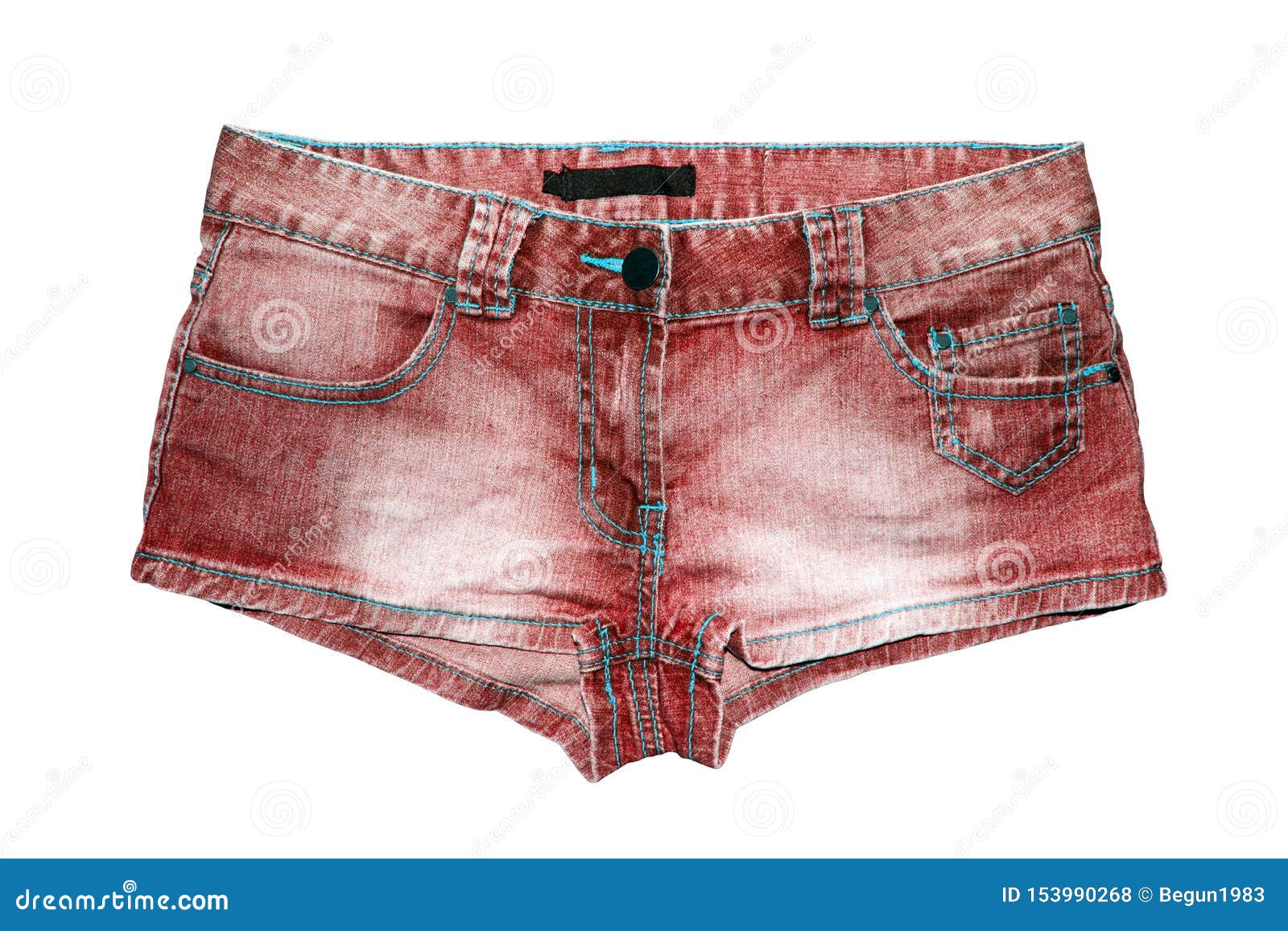 maroon denim shorts