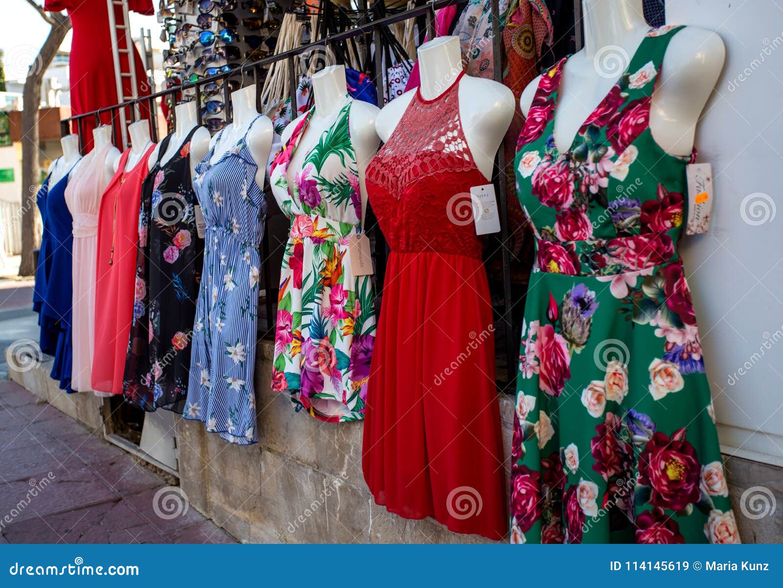Women`s Dresses in the Store Editorial Stock Image Image of closet