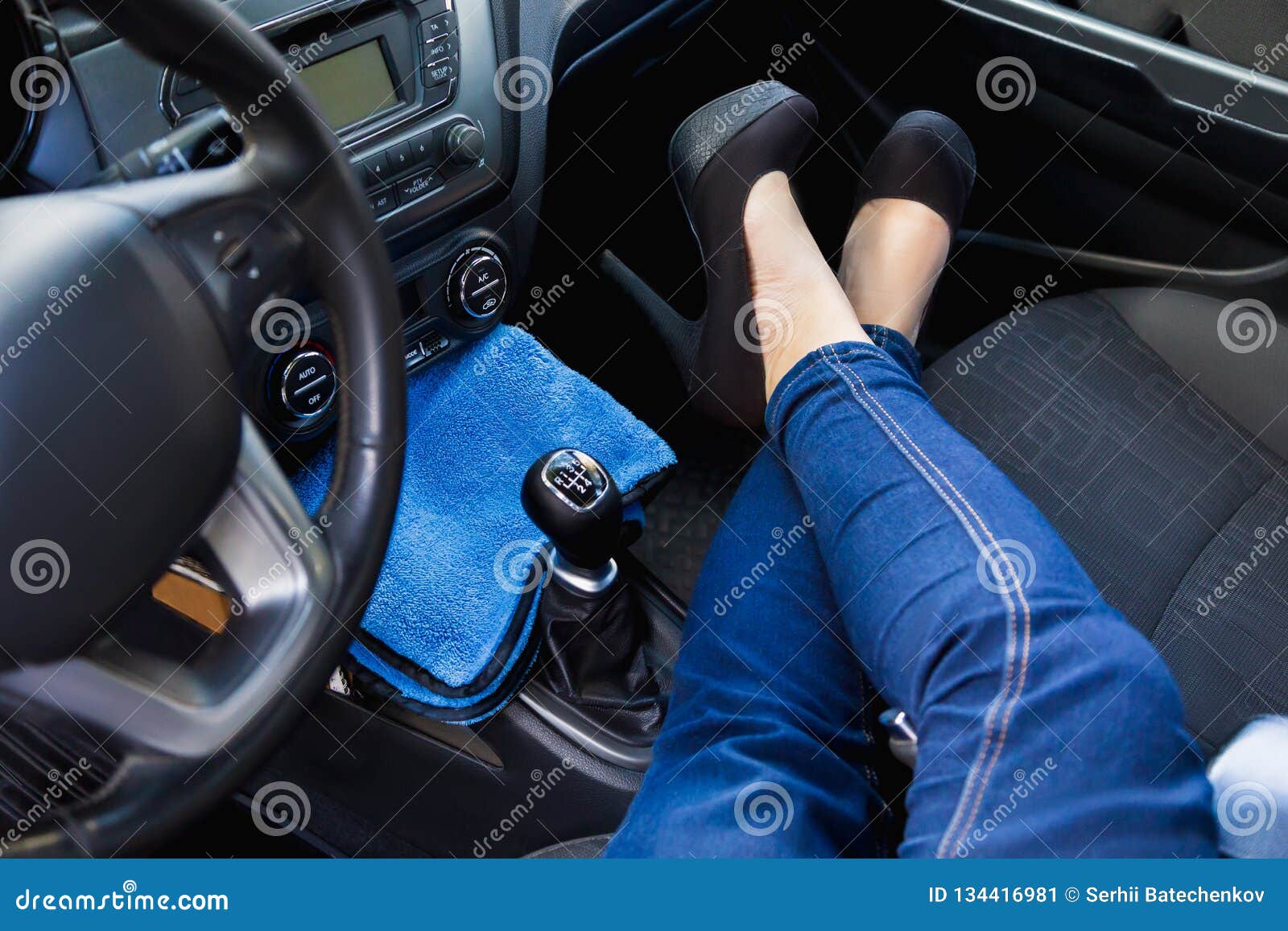 High Heels In Car