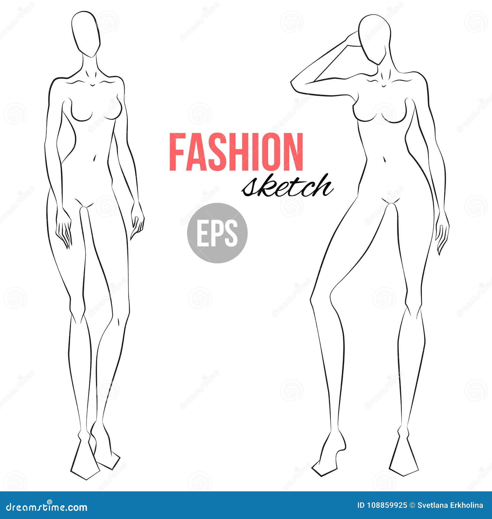 80870 Fashion Figure Template Images Stock Photos  Vectors  Shutterstock