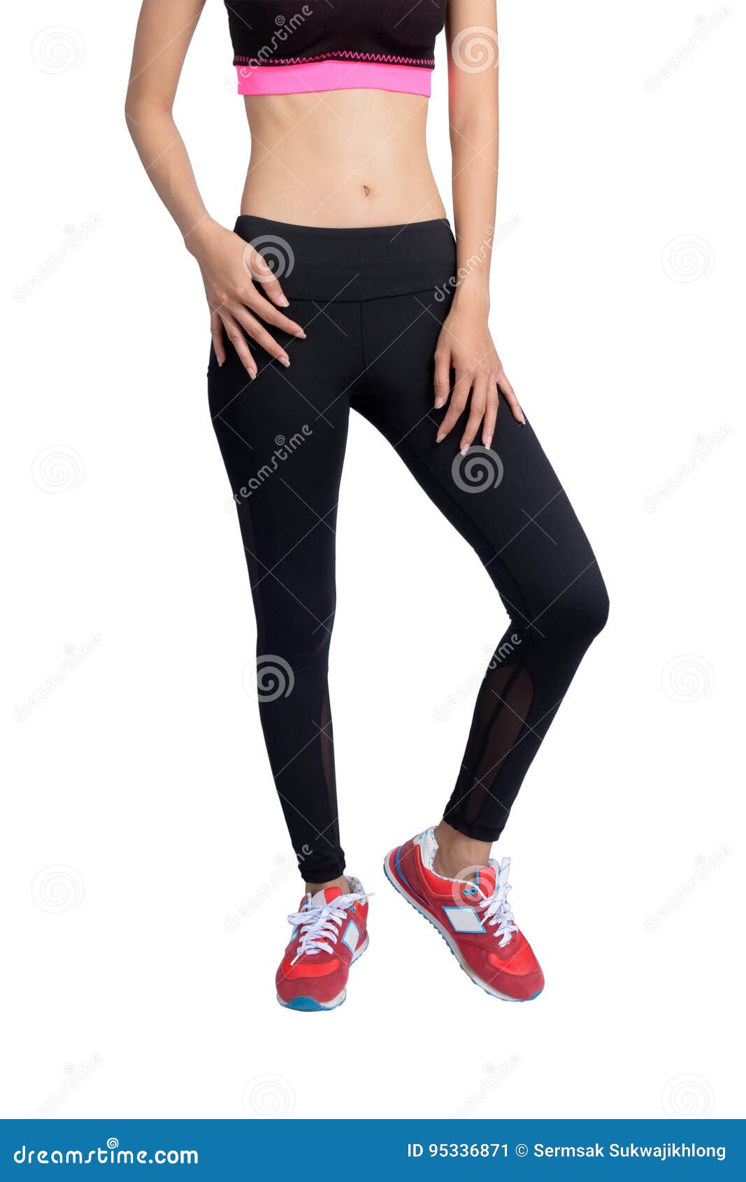 Women` s fitness pants. stock image. Image of health - 95336871
