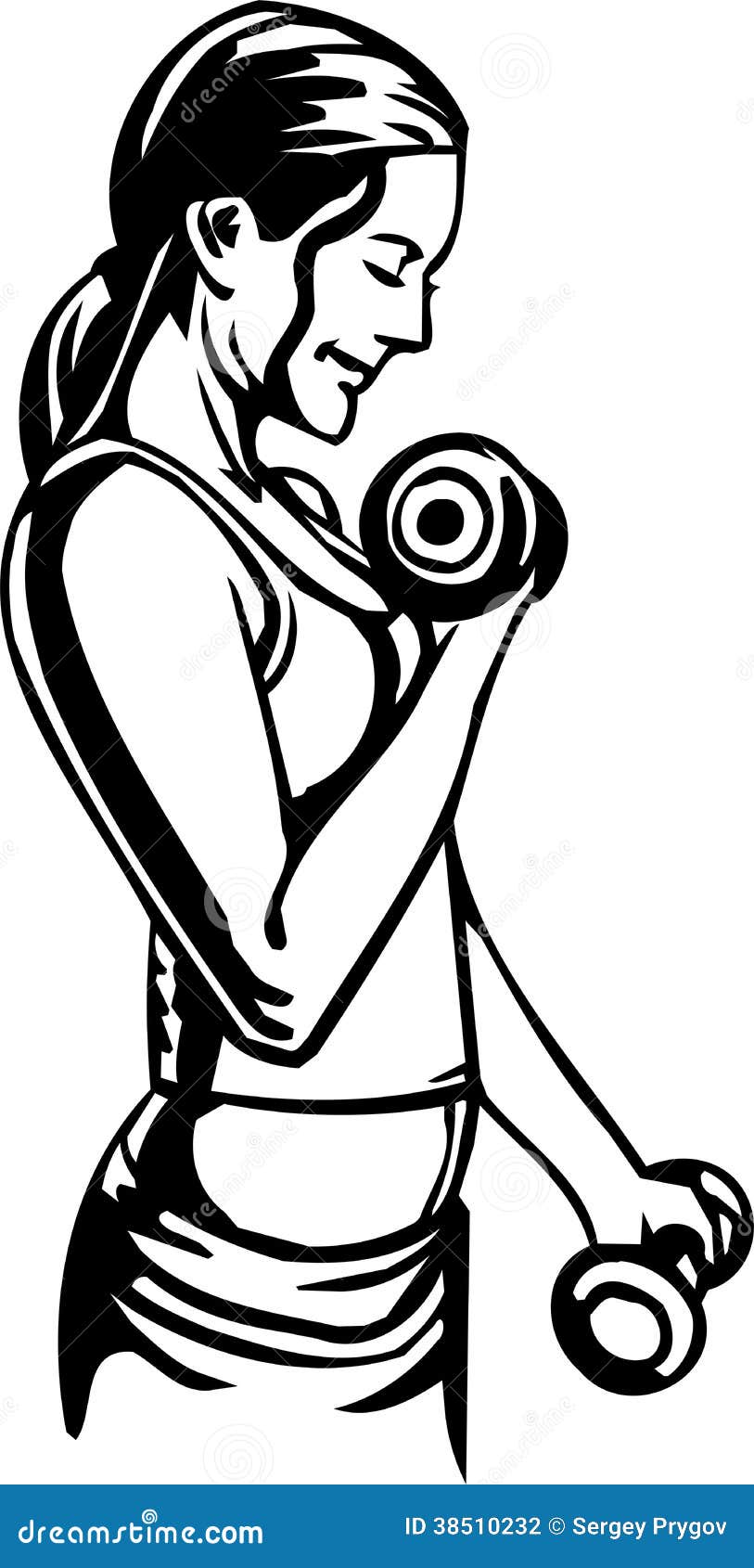 Download Women's Fitness - Vector Illustration. Stock Vector ...