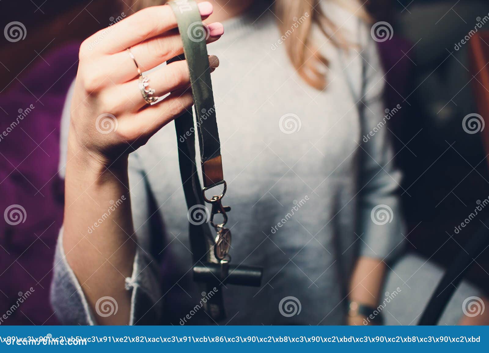 Women`s Hands are Holding a Black Belt. Stock Photo Image of fashion