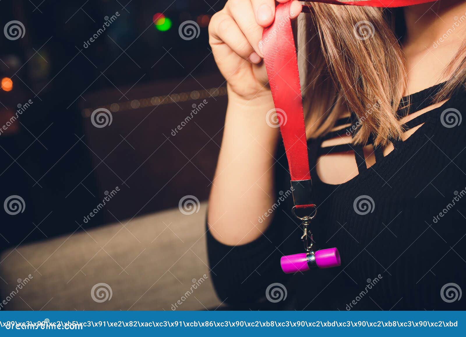 Women`s Hands are Holding a Black Belt. Stock Photo Image of anger