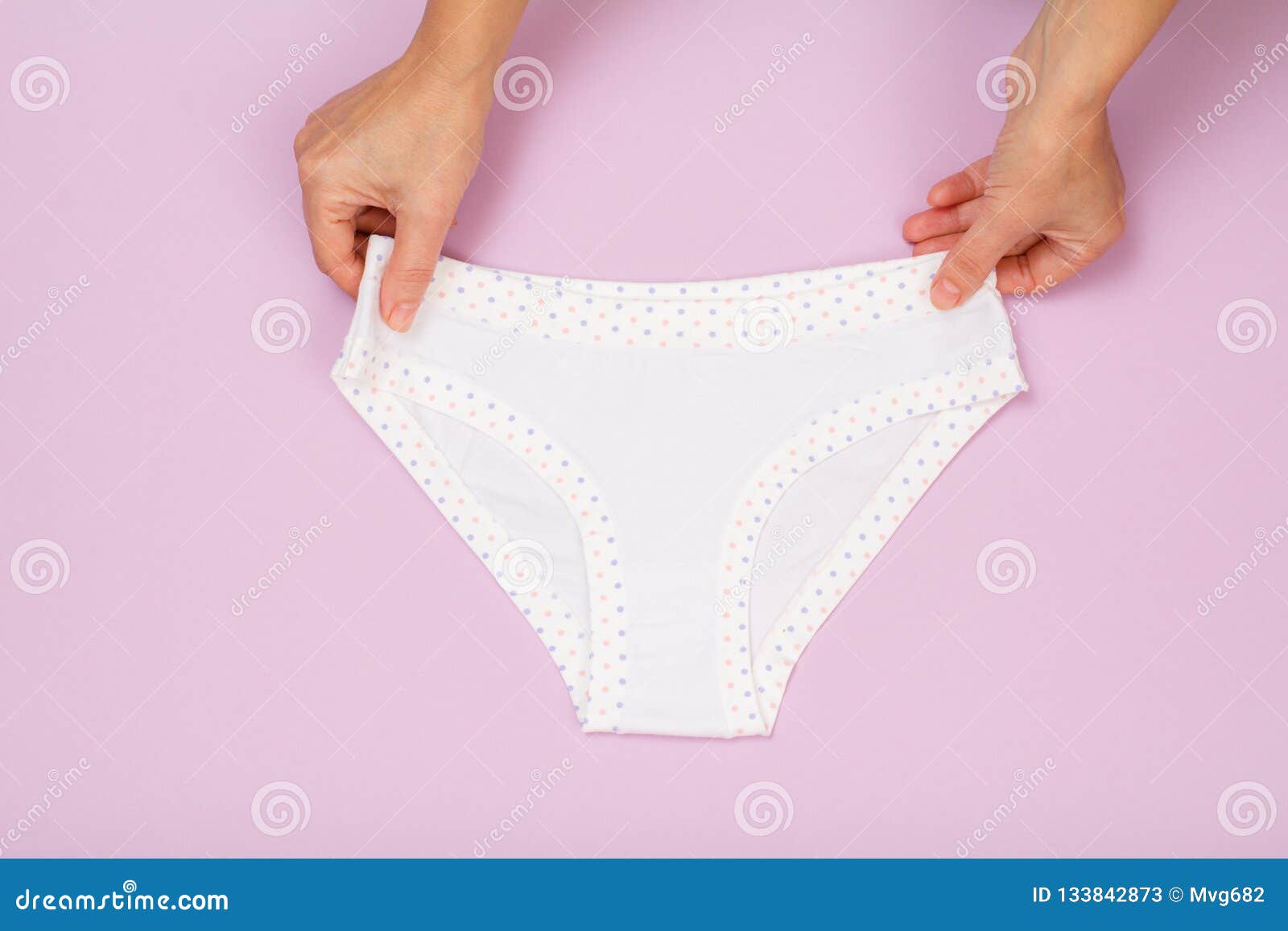 Women`s Hands with Beautiful Panties on Lilac Background Stock Image ...