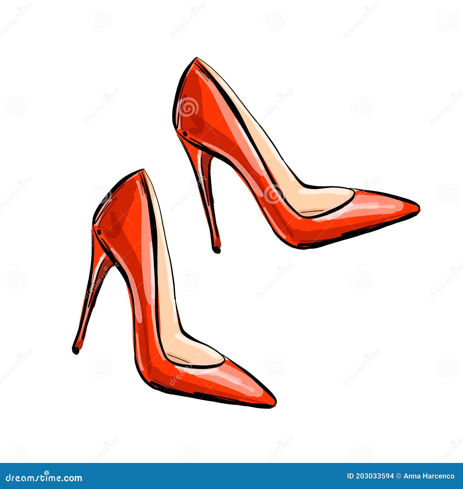 Classic Heels High Shoes Template Stock Illustrations – 25 For High Heel Shoe Template For Card