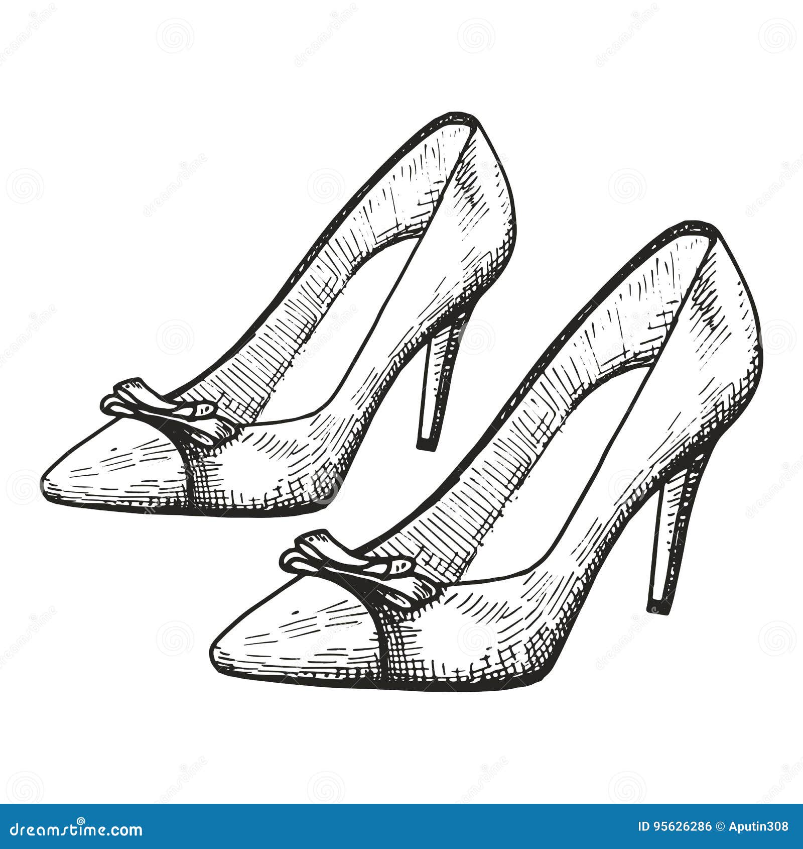 high heels sketch
