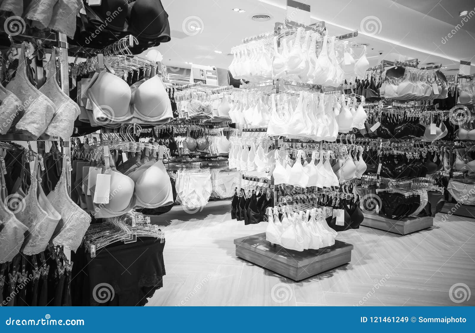 Lingerie at Shop Woman Underwear Clothes in the Shopping Mall Stock Photo -  Image of mall, dress: 204786094