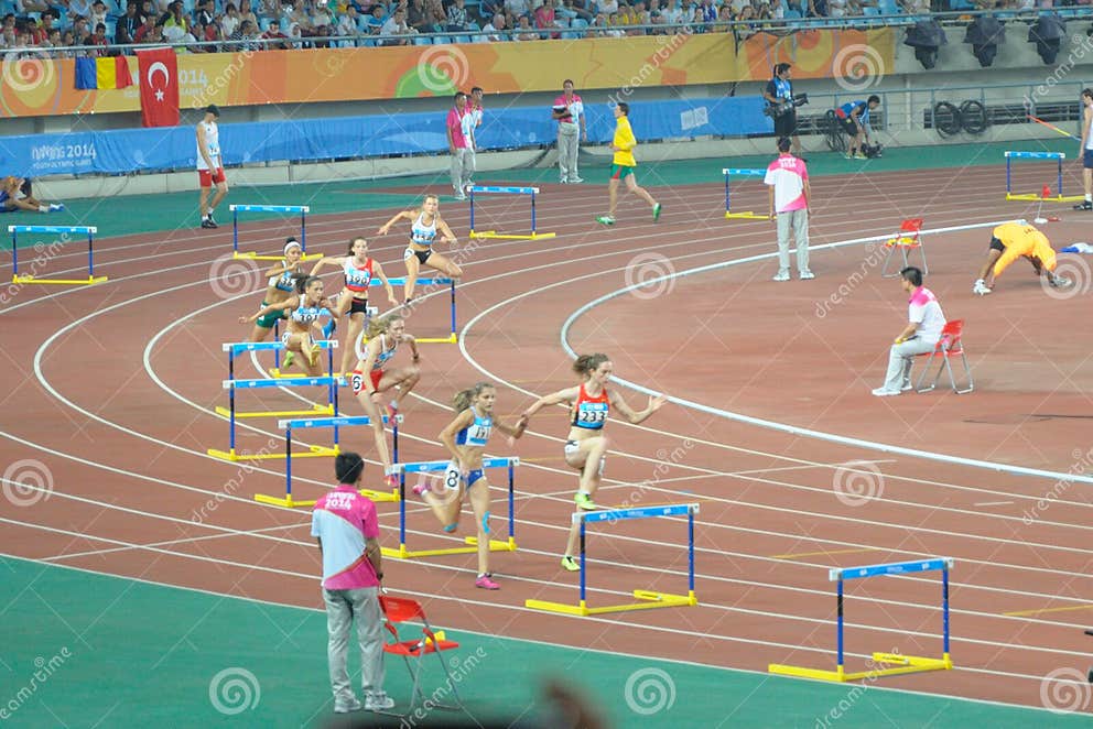The Womens 400 Meter Hurdles Final Editorial Photography Image of