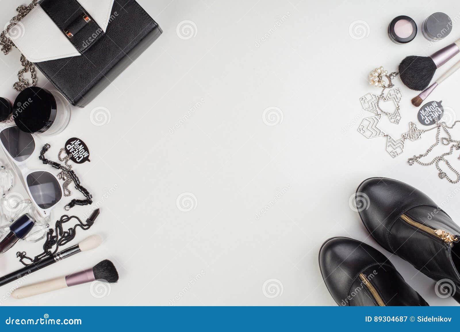 Women`s Nice Accessories and Cosmetics Stock Image Image of shoes