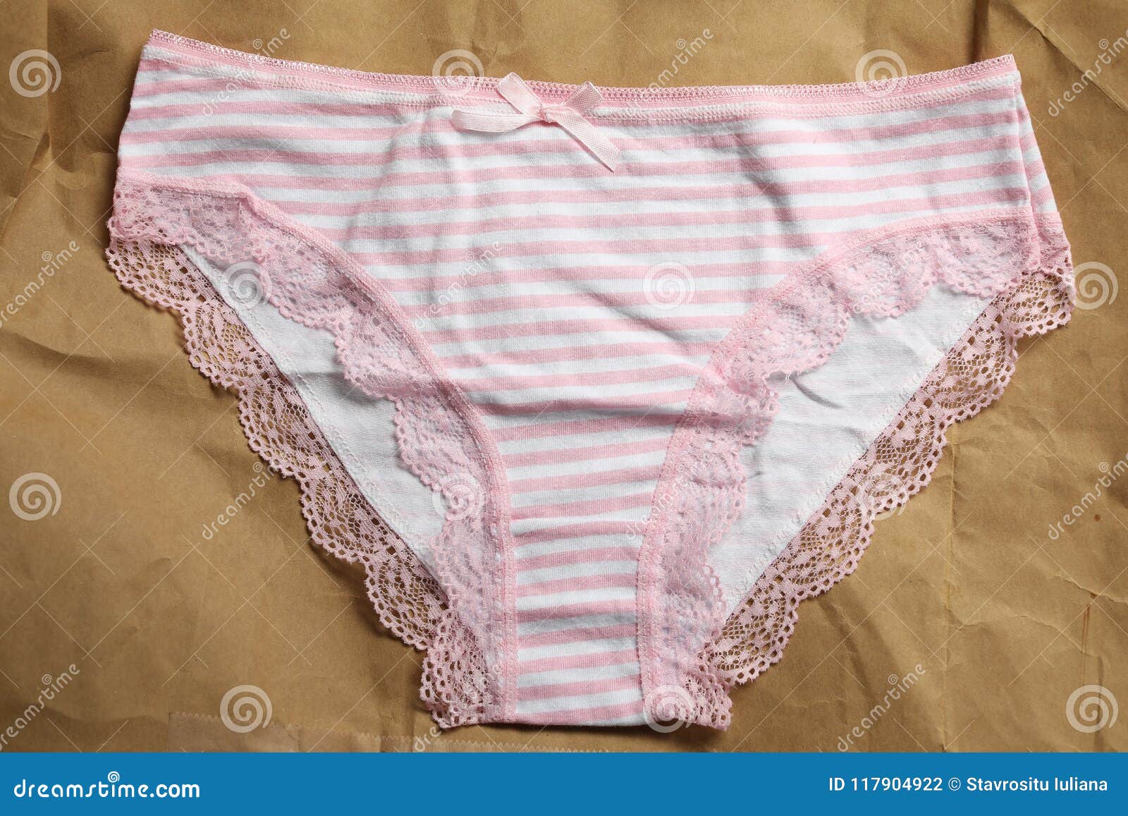 Sweet Sunday pink panties stock photo. Image of gray - 118782960