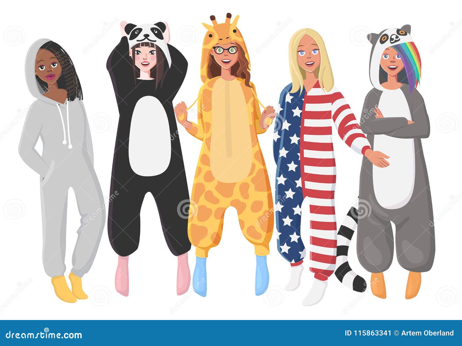Girls Novelty Character Plush Animal Slippers Nightwear