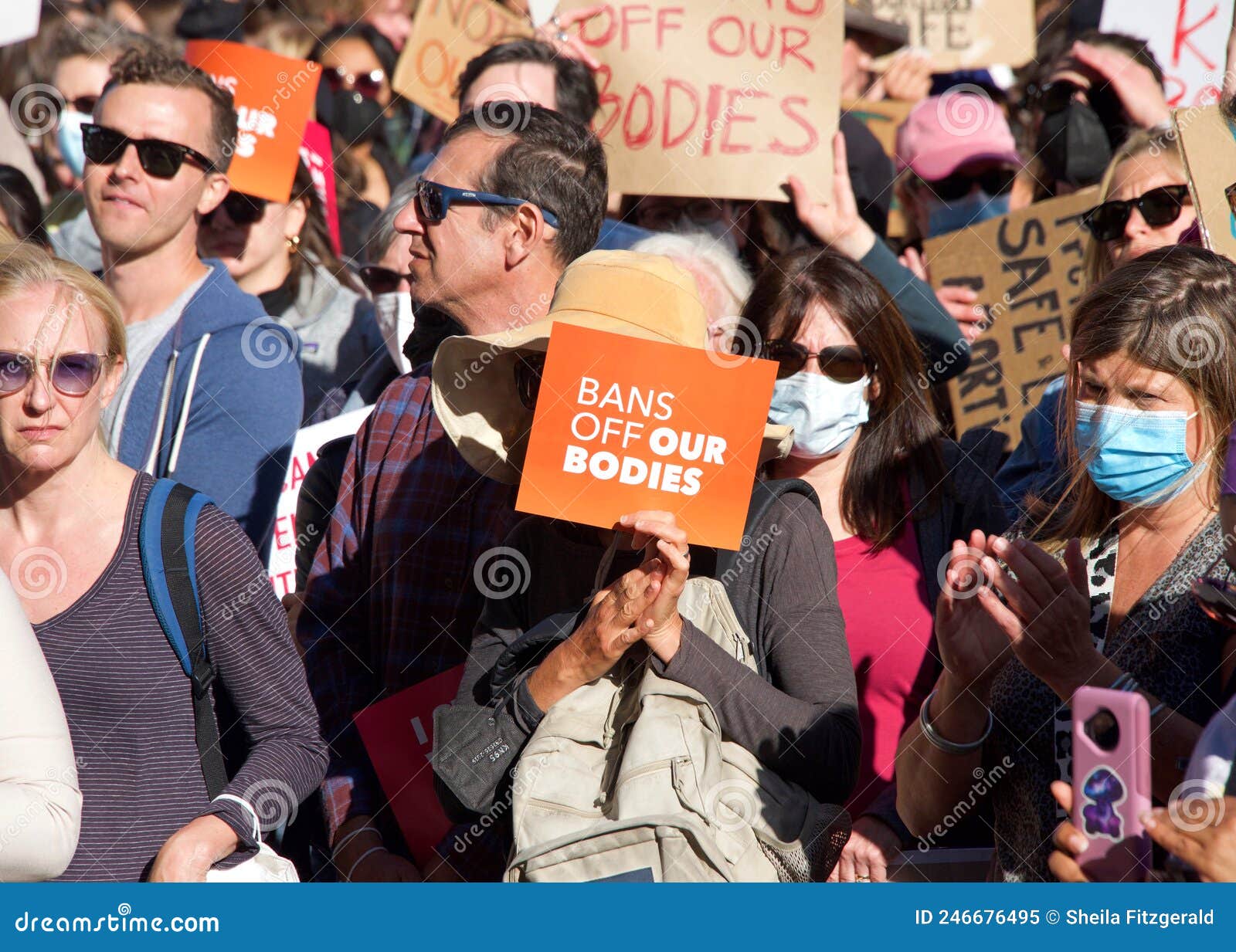 Womenâ€™s Rights Protest In San Francisco Ca After Scotus Leak Editorial Image Image Of Leak