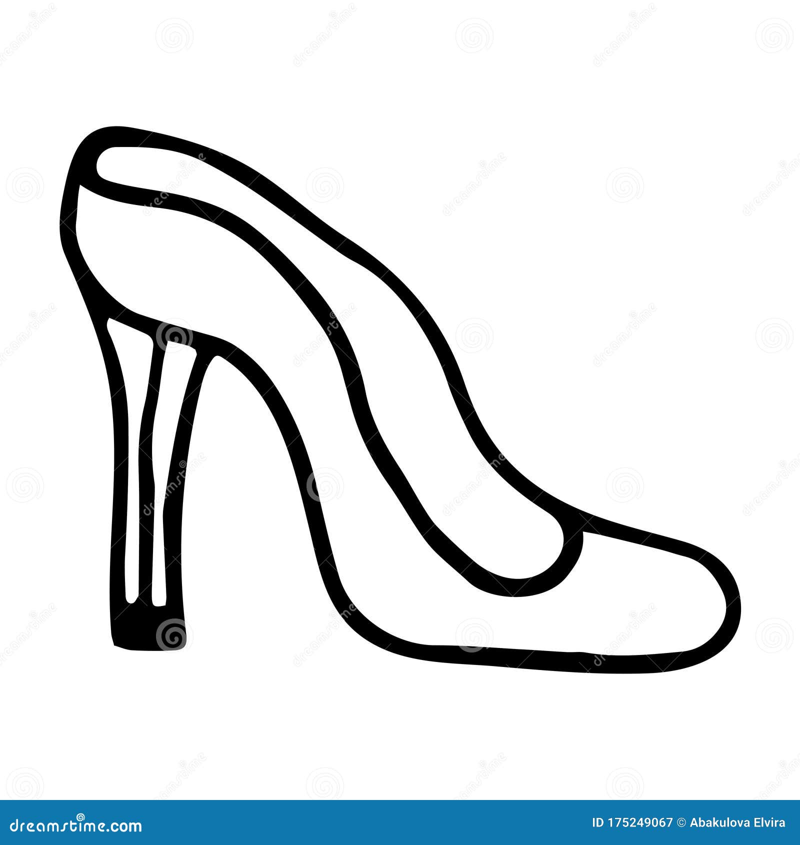 High-heeled Shoe Clip Art - Black Heel Clip Art, HD Png Download ,  Transparent Png Image - PNGitem