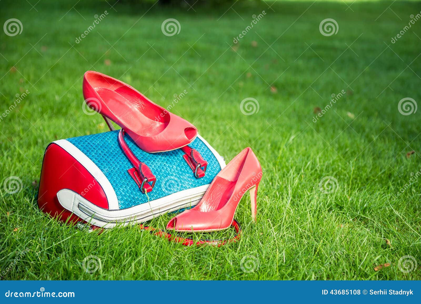Women S Shoes are on the Bag and on the Ground, Women S Summer Shoes ...
