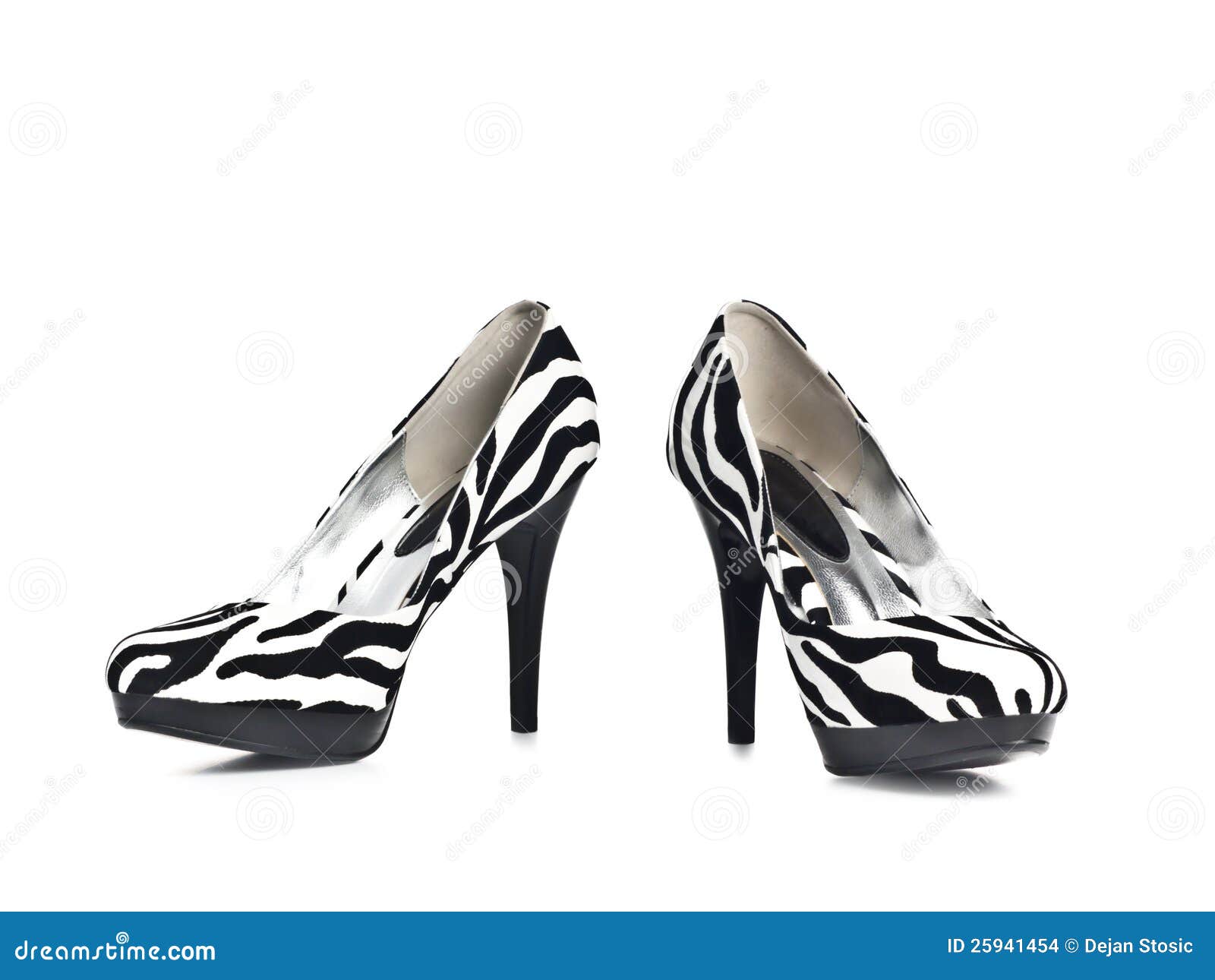 Women s shoes zebra stock photo. Image of shopping, foot 25941454