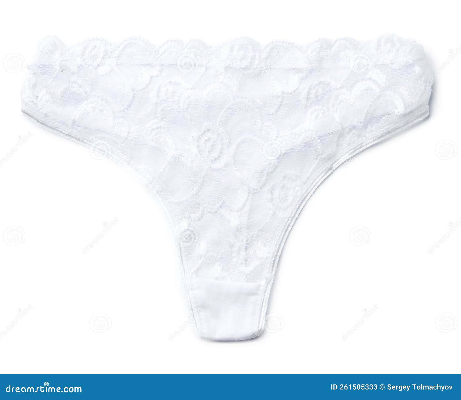 Women S String Lace Panties on a White Background Stock Image Image