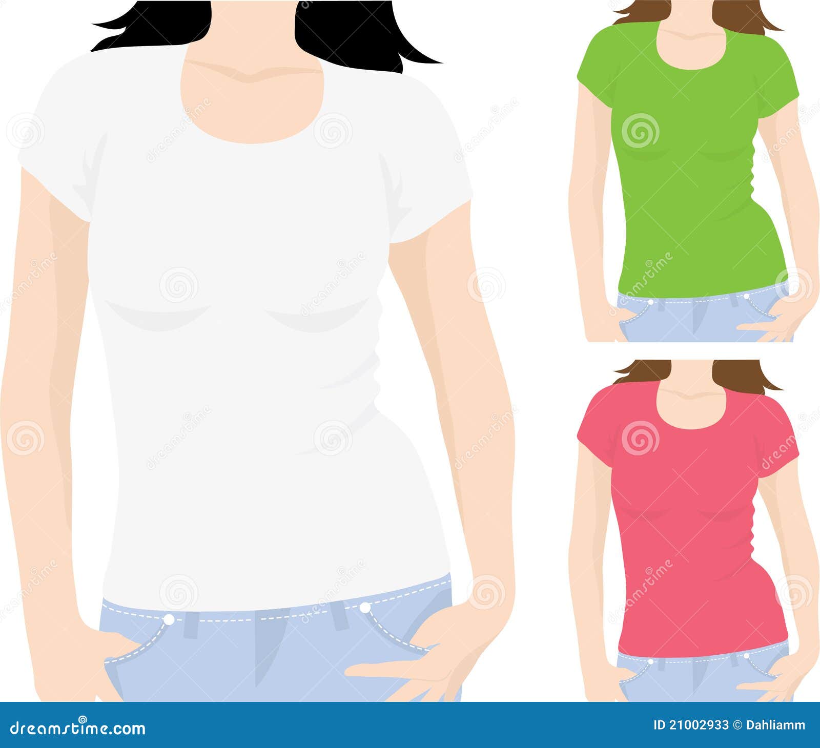 Women s tshirt template stock vector. Illustration of cute 21002933