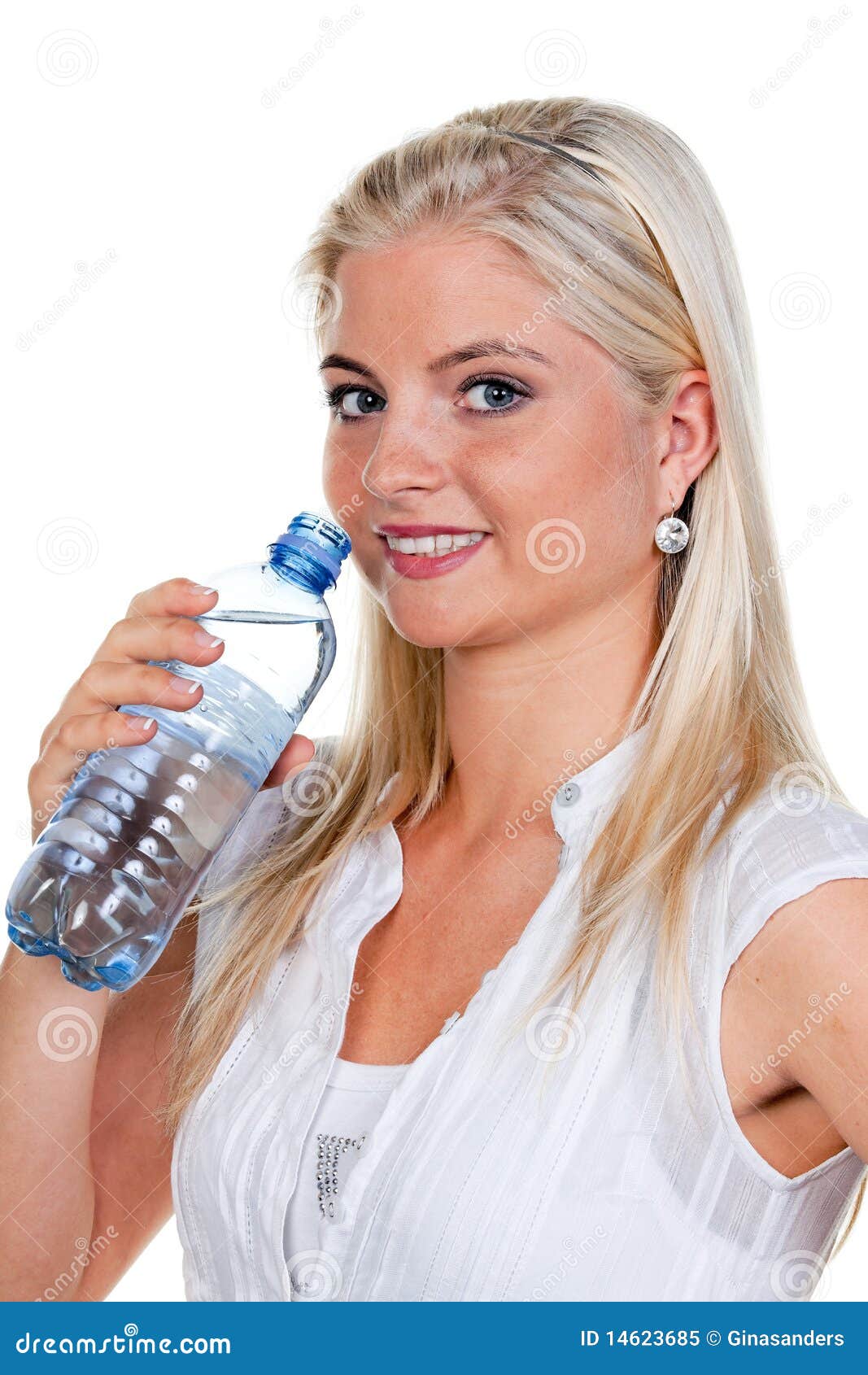 Drinking Mineral Water Good For You Women S Thirsty and Drinking Mineral Water from Stock Image - Image of