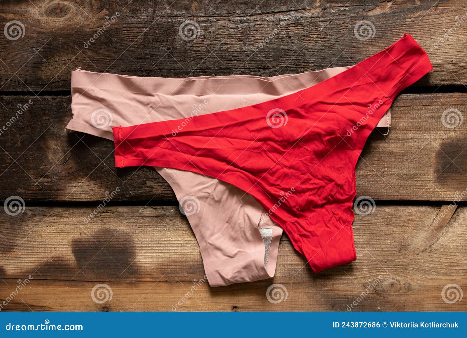 Women& X27;s Underwear, Crumpled Old Panties Lie on a Wooden Table, Fashion  Stock Photo - Image of clothing, briefs: 243872686