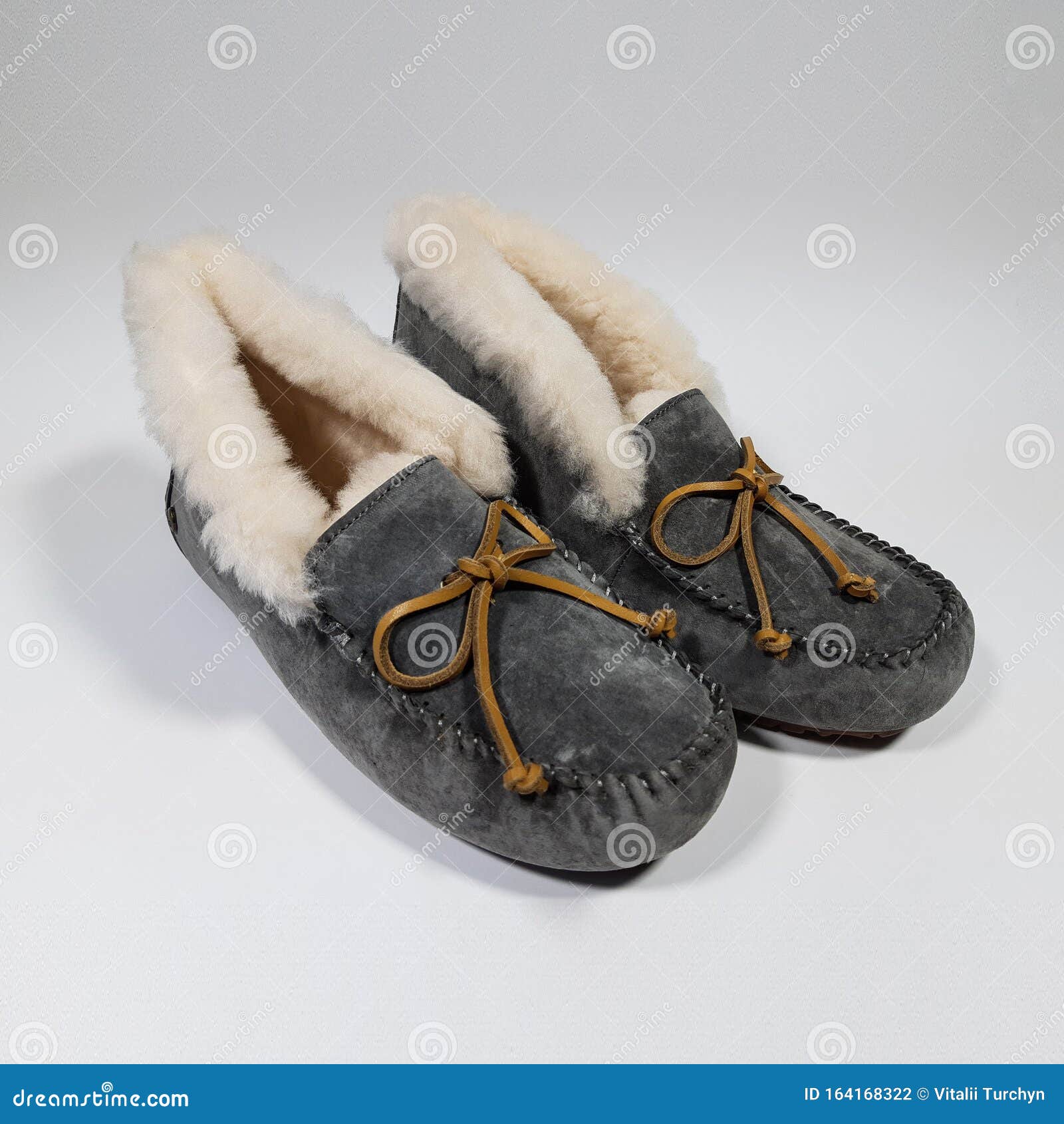 Women`s Winter Boots on Fur. Shoes Ugg Editorial Photography - Image of ...