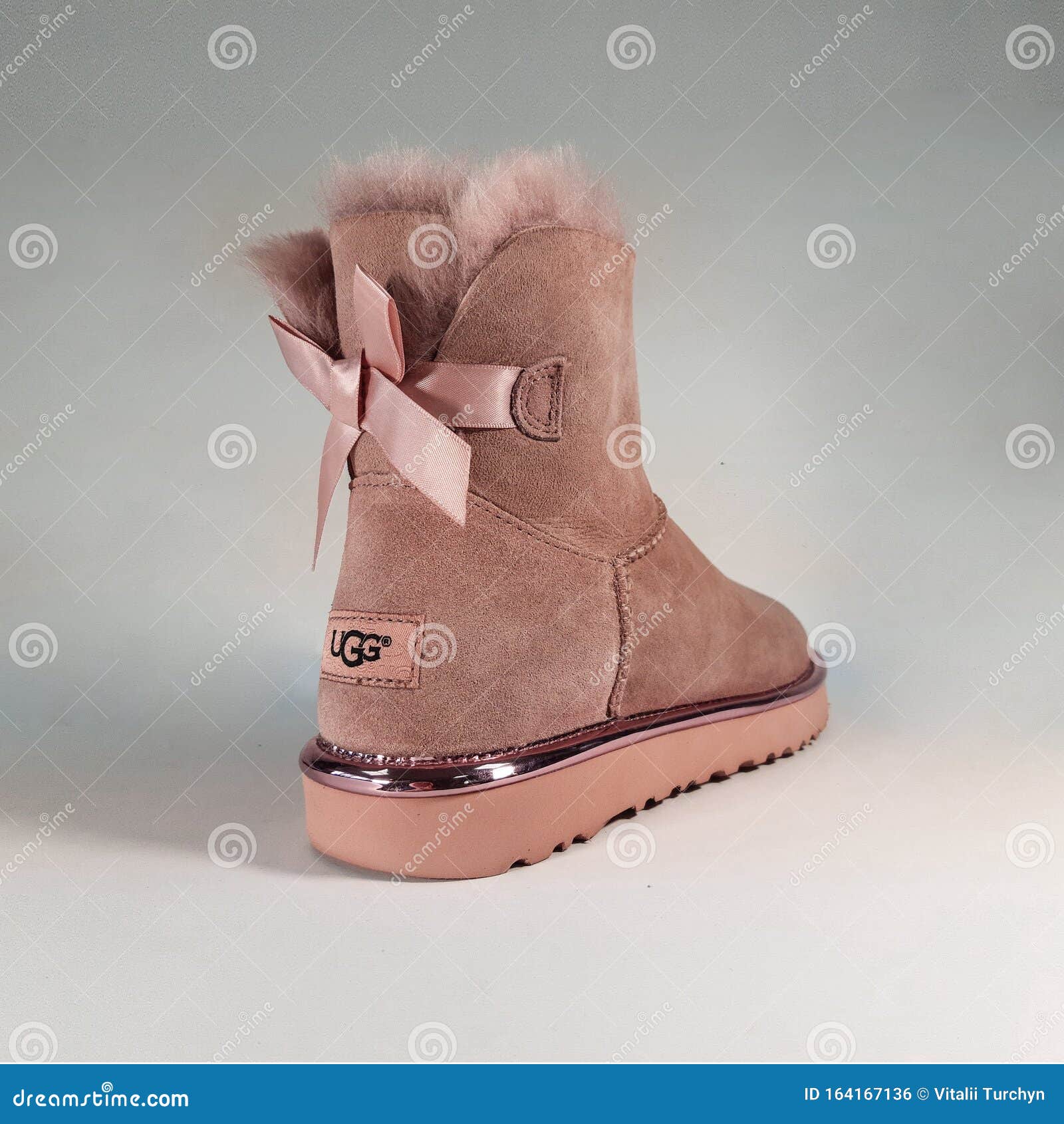 Women`s Winter Boots on Fur. Shoes Ugg Editorial Photo - Image of ...