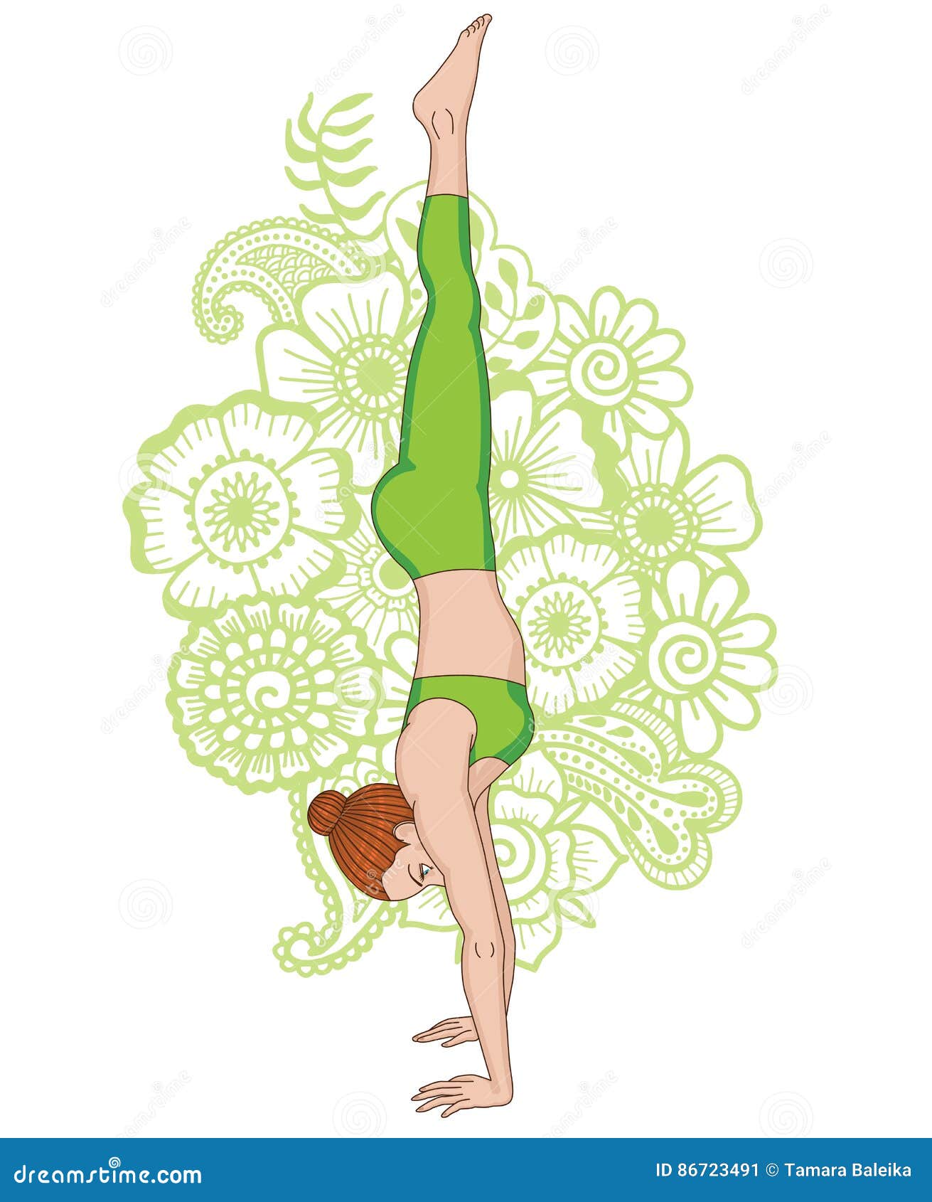 Women Silhouette. Headstand Yoga Pose. Adho Mukha Vrksasana Stock Vector -  Illustration of health, hatha: 84686800