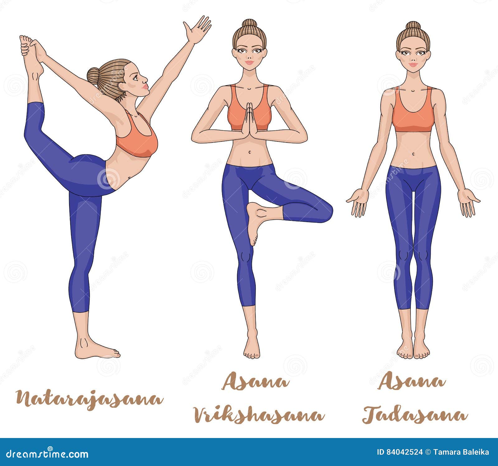 Hatha Yoga Pose Tadasana Standing Pose Stock Vector (Royalty Free)  1353363992 | Shutterstock