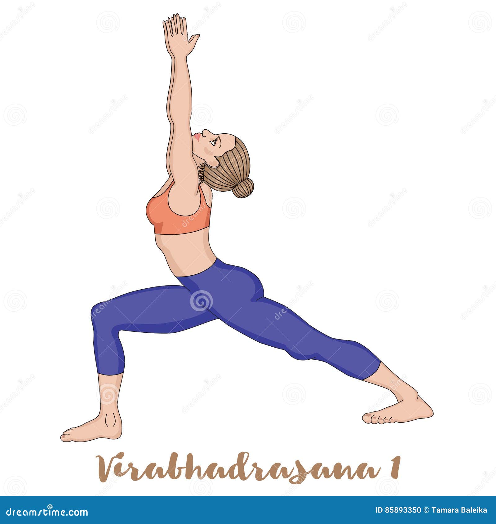 women silhouette warrior yoga pose virabhadrasana vector illustration 85893350