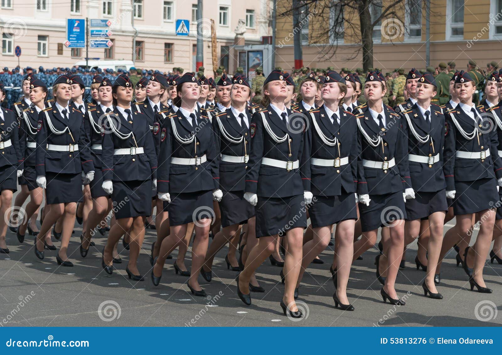 Woman Wearing Russian Soldier 53